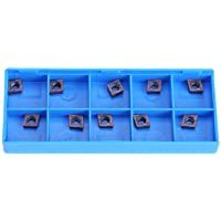 Kit de insertos de torneado 10 piezas de carburo de bronce púrpura CNC Cuchillas de torneado para máquina de torneado…